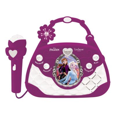 K102FZ_001w 3380743085500 Gentuta Karaoke Lexibook cu microfon, Disney Frozen