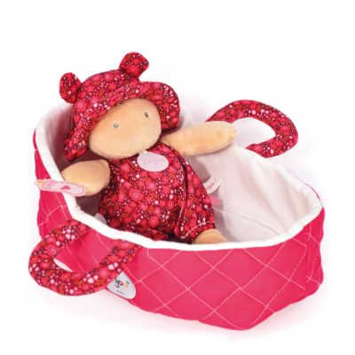 N00006010_001 3700335260106 Bebelus din plus in cosulet matlasat, Jolijou, Maelle, 20 cm, Roz