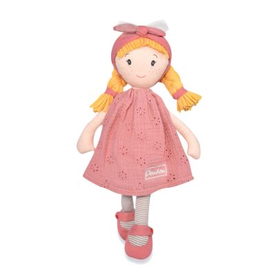 Papusa din material textil, Jolijou, Suzete, 36 cm, Roz