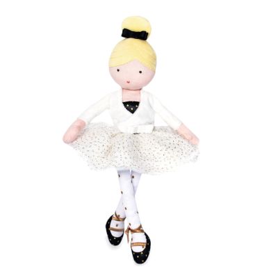 N00006035_001 3700335260359 Papusa balerina din material textil, Jolijou, Anais, 35 cm, Alb