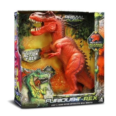 S00037087_001w 048242370918 Figurina interactiva Dinozaur, Lanard Toys, Jurassic Clash, Rosu