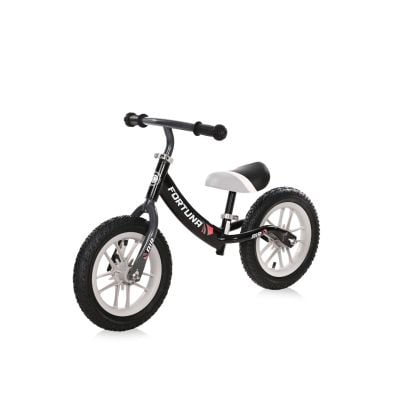 N01090715_001 3800151907152 Bicicleta de echilibru, 2-5 ani, 12 inch, anvelope gonflabile, leduri, Lorelli Fortuna Air, Grey Black