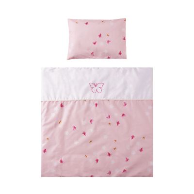 N00010529_001 3.80017E+12 Set 7 piese lenjerie bumbac, pentru pat balansoar Lorelli First Dreams Butterflies Pink