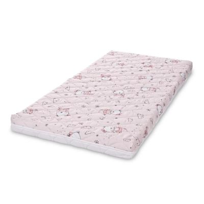 N01001114_001 3800166111148 Saltea pat, 2 straturi cocos si spuma elastica, Lorelli Holiday, 60 x 120 x 10 cm, Pink Ballerina Bear