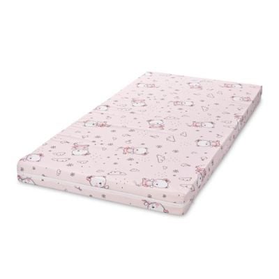 N00001142_001 3800166111421 Saltea pat, spuma elastica, Lorelli Classic, 70 x 140 x 9 cm, Pink Ballerina Bear