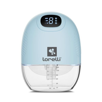 Pompa de san electrica portabila, Lorelli Alice, hands free, 3 moduri de operare, functie masaj, 9 niveluri, cu accesorii incluse, 140 ml, Blue