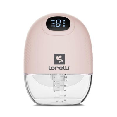 Pompa de san electrica portabila, Lorelli Alice, hands free, 3 moduri de operare, functie masaj, 9 niveluri, cu accesorii incluse, 140 ml, Pink