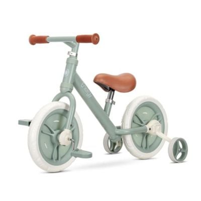 Bicicleta de echilibru 2 in 1, Lorelli Energy, include pedale si roti auxiliare, Green