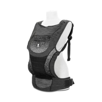 Marsupiu ergonomic pentru bebelusi, Lorelli Mia, pozitii multiple de purtare, Black