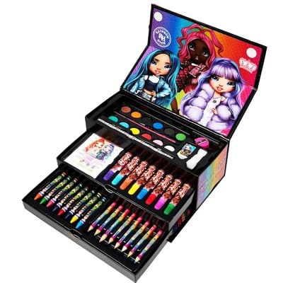 Set de colorat in cutie cu sertare, Rainbow High, 31 piese