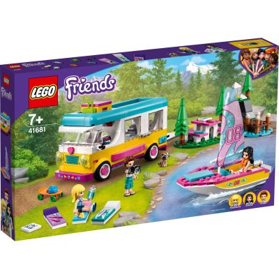 LG41681_001w 5702016916157 LEGO® Friends - Furgoneta de camping si barca cu panze (41681)