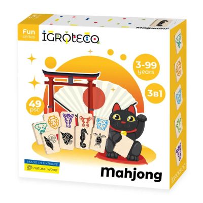 Joc Mahjong din lemn, Igroteco, 49 piese