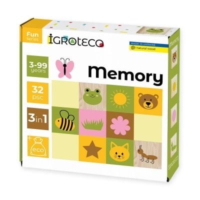 Joc din lemn, Igroteco, Memorie, 32 piese