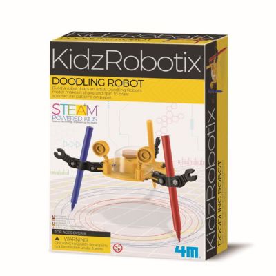 4893156032805 Kit constructie robot, 4M, Doodling Robot Kidz Robotix