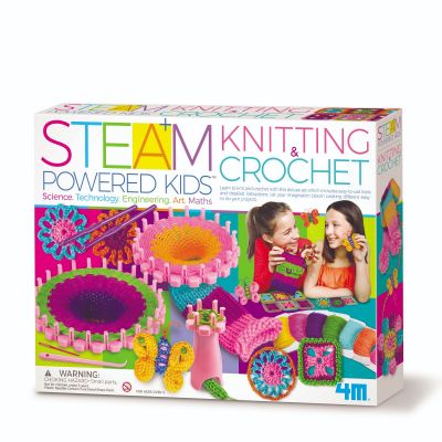 4M-05539_001 4893156055392 Kit stiintific STEAM Kids, 4M, Tricotat si crosetat 
