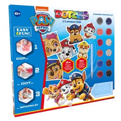 N00002777_001 4895225927777 Set creativ 6 In 1, Diamond Dotz, Patrula Catelusilor, Pictura cu diamante