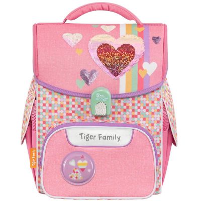Ghiozdan neechipat, Tiger Family, Jolly Pro 2S, Pink Amour