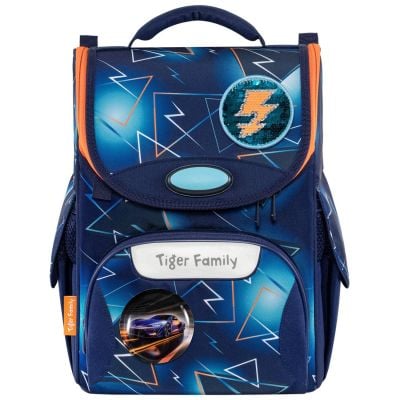 Ghiozdan neechipat, Tiger Family, Nature Quest Pro 2S, Lightning Race, Go Green