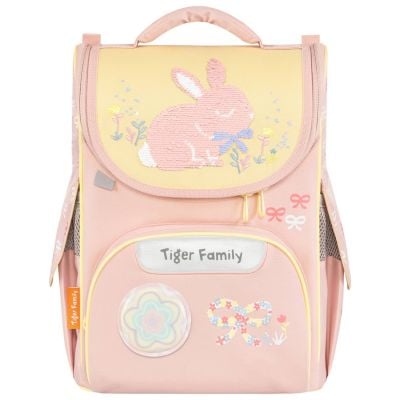 Ghiozdan neechipat, Tiger Family, Nature Quest Pro 2S, Bows and Bunny