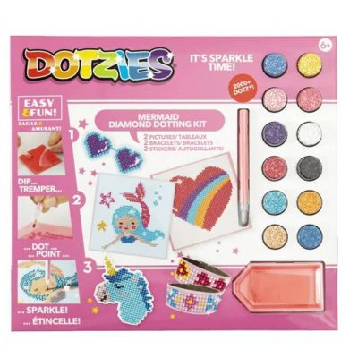 N00004533_001 4897073245331 Set creativ 6 In 1, Diamond Dotz, Sirena, Pictura cu diamante