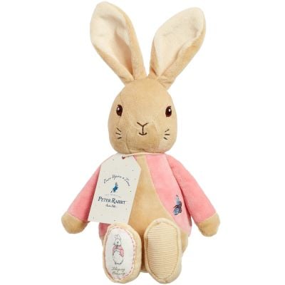 PO1228_001w 5014475012289 Jucarie bebe de plus Flopsy Rabbit, Roz, 26 cm