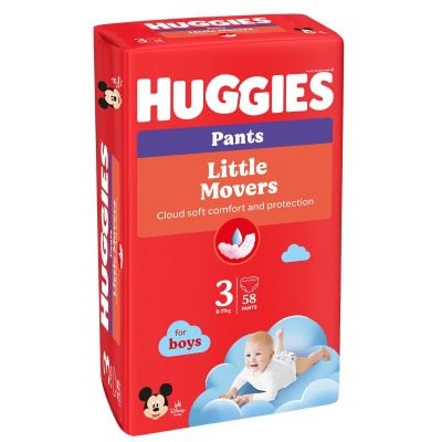 Scutece chilotel Huggies Pants Mega, nr 3, Boy, 58 buc, 6-11 kg