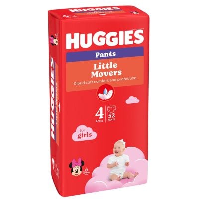 Scutece chilotel Huggies Pants Mega, nr 4, Girl, 52 buc, 9-14 kg