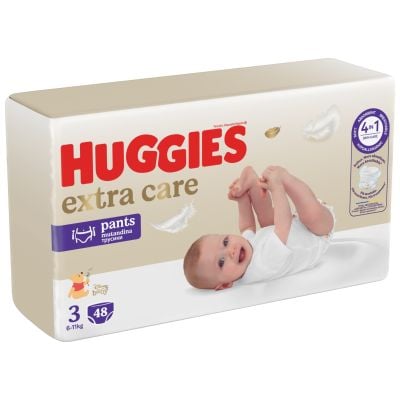 9403702_001w 5029053549293 Scutece Chilotel Huggies, Extra Care Pants Mega, Marimea 3, 6-11 kg, 48 buc