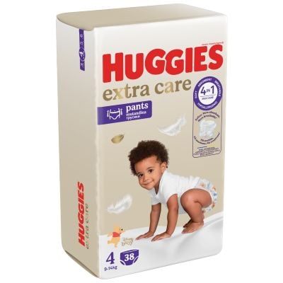 Scutece Chilotel Huggies, Extra Care Pants Mega, Marimea 4, 9-14 kg, 38 buc