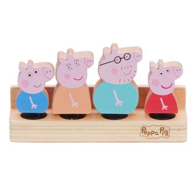 PEP07207_001w 5029736072070 Set 4 figurine din lemn, Peppa Pig