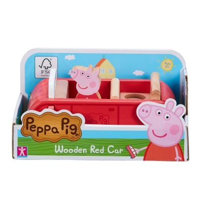 PEP07208_001w 5029736072087 Set masinuta din lemn cu figurina, Peppa Pig