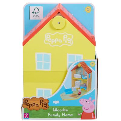 PEP07213_001w 5029736072131 Set casa din lemn cu accesorii si figurina, Peppa Pig