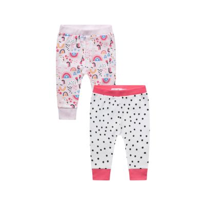 LOVED4 5059030892302 Set colanti cu talie elastica, Minoti, Alb, Roz