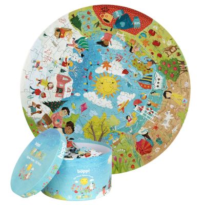 Puzzle rotund, Boppi, 150 piese, Anotimpuri