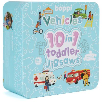 N00004572_001 5060459745728 Puzzle progresiv Toddler 10 In 1, Boppi, Vehicule