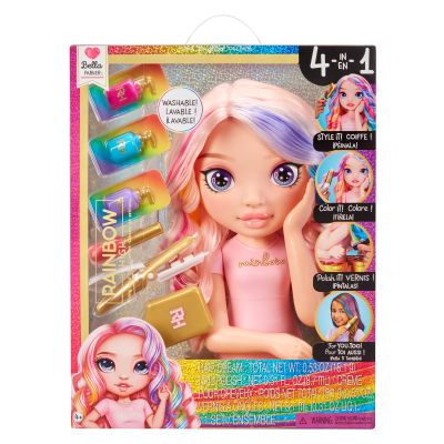 Manechin de coafat, Rainbow High, Bella Parker, Styling Head, 120889EUC