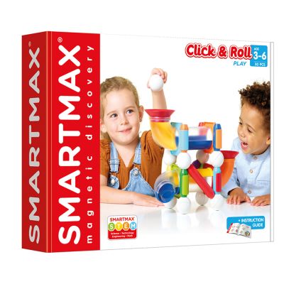 Joc magnetic, Smart Max, Constructii cu bile, 30 piese