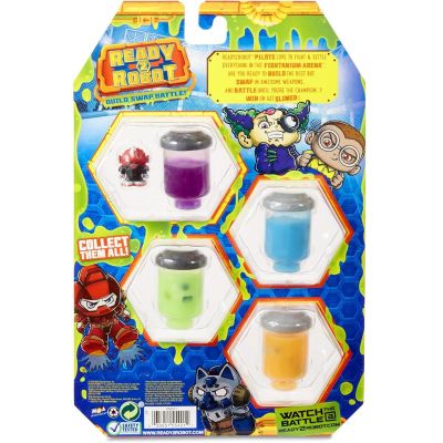 553991E5C_034 035051554004 Set figurina si slime Ready2Robot - Pilot Style 2, Seria 1