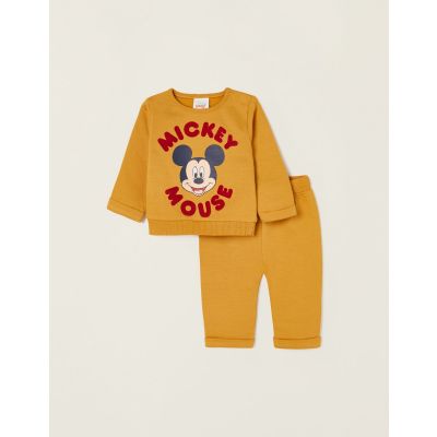 31047014042 5607389779586 Set bluza si pantaloni lungi, Zippy, Disney Mickey Mouse, Galben
