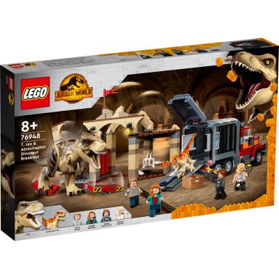 LG76948_001w 5702016913545 LEGO® Jurassic World - Evadarea dinozaurilor Trex si Atrociraptor (76948)
