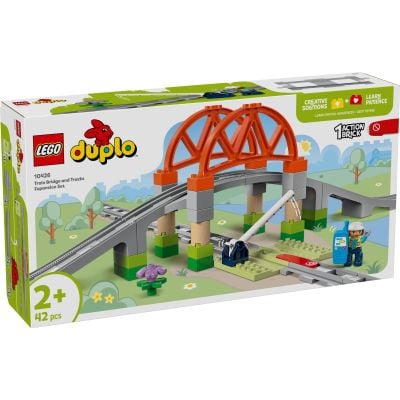 N00010426_001w 5702017583815 LEGO® DUPLO® - Set de extindere Pod si sine de cale ferata (10426)