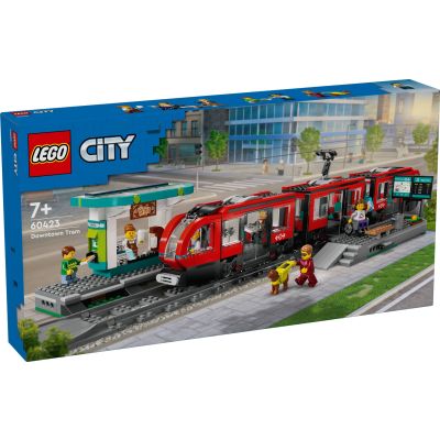 N00060423_001w 5702017589190 LEGO® City - Statie si tramvai in centrul orasului (60423)