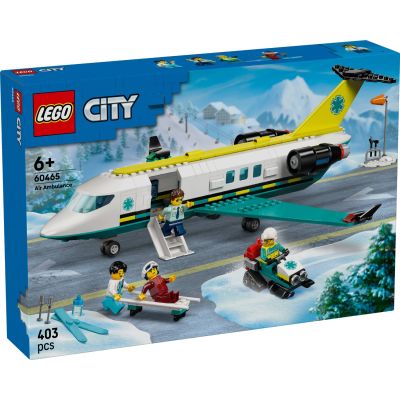 LEGO® City - Avion-ambulanta pentru urgente (60465)
