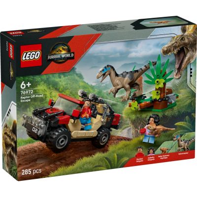 LEGO® Jurassic World - Evadare off-road din calea unui Velociraptor (76972)
