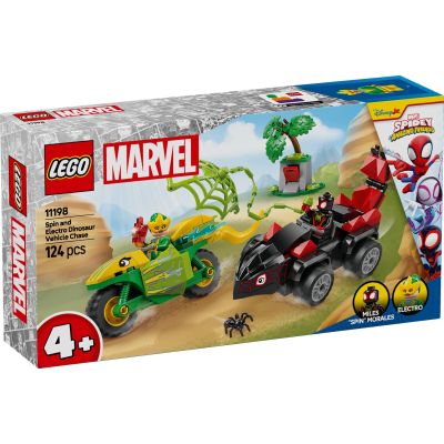 N00011198_001w 5702017814797 LEGO® Spidey - Spin si electro intr-o urmarire cu dino-vehicule (11198)