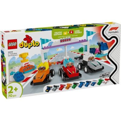 N00010445_001w 5702017815565 LEGO® DUPLO® - Echipa F1: Masini si piloti de curse (10445)