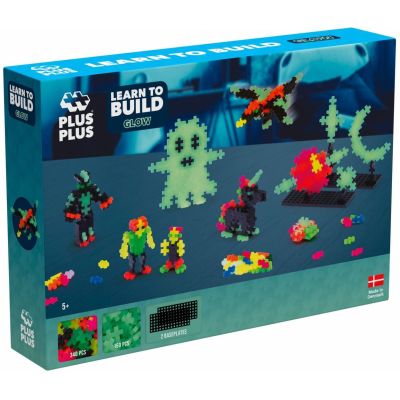N00000741_001 5710409107419 Set constructie, Plus-Plus, 500 piese, Invata sa construiesti, Culori stralucitoare