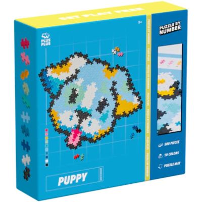 N02000882_001 5710409108829 Puzzle pe numere, Plus-Plus, 500 piese, Catelus