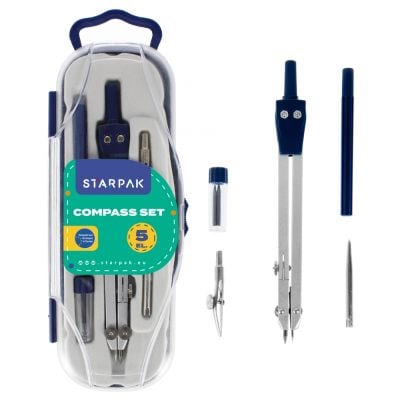 Set compas tehnic, Starpak, 5 buc