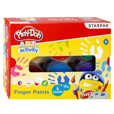N00053900_001w 5903246499452 Set picteaza cu degetele Starpak, Play-Doh, 6 culori, 40 ml